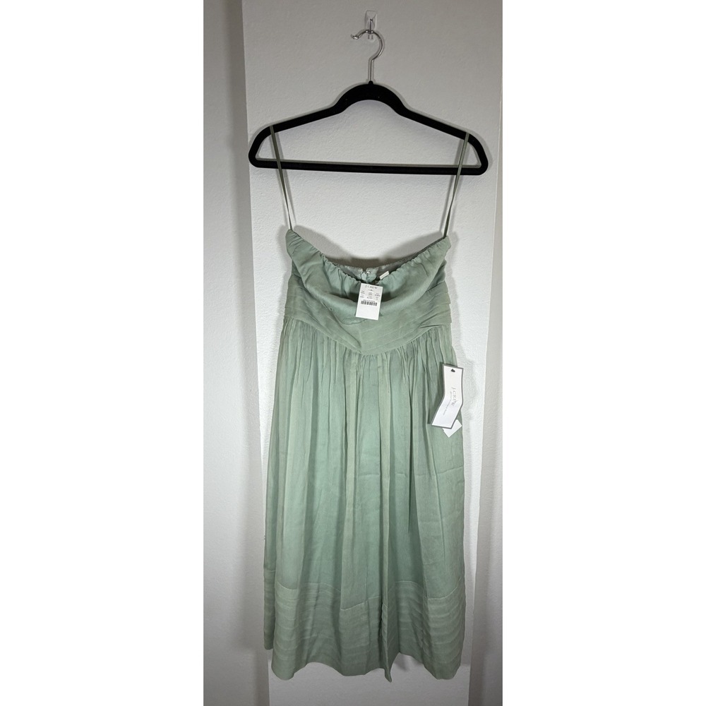 J.Crew Juliet Dress Silk Chiffon Dusty Shale Mint Green NWT 6 Cocktail Party